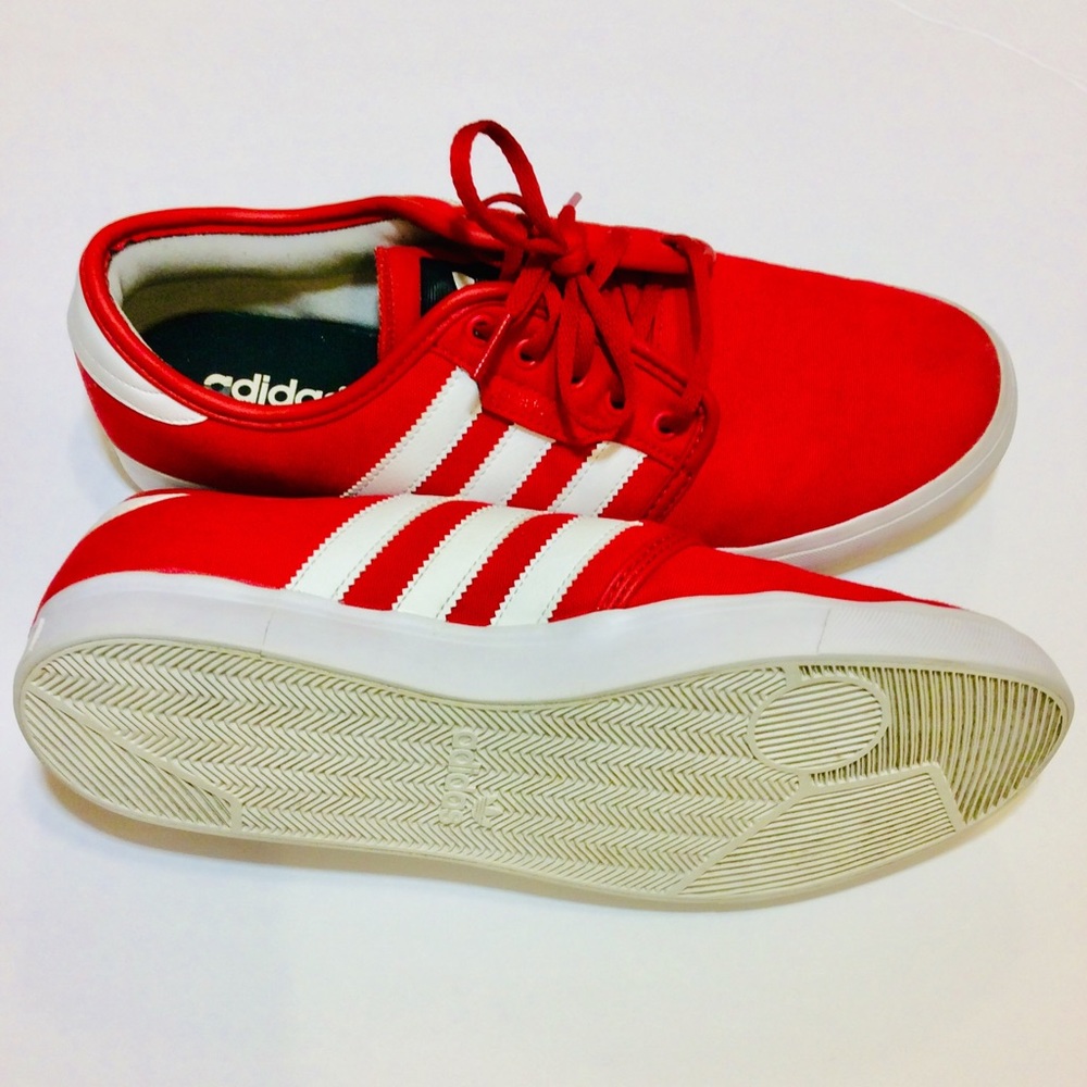 Red Adidas Skate Shoes